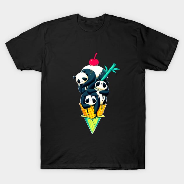 Panda Ice Cream T-Shirt by Tobe_Fonseca